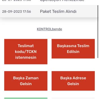 Kargomsende Kargomu Hala Getirmedi