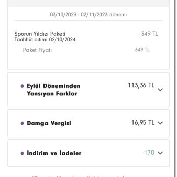 Digiturk Fazla Gelen Fatura