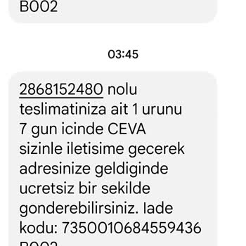 İade Almaya Gelmiyor Ceva Van Şubesi