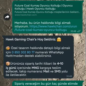 Hawk Gaming Chair Yanlış Yönlendirme Ve Kötü Kargo Süreci