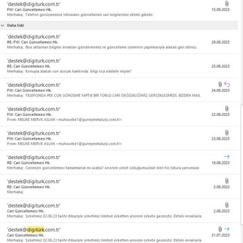 Digiturk Fatura Bilgilerinin Güncellenmesi