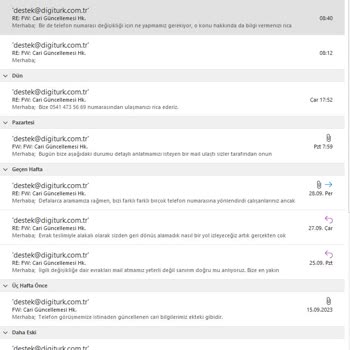 Digiturk Fatura Bilgilerinin Güncellenmesi