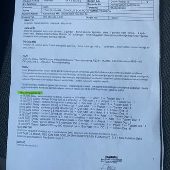 İmperial Hastanesi Ayrıntılı Fatura Hizmet Dökümü Vermiyor.