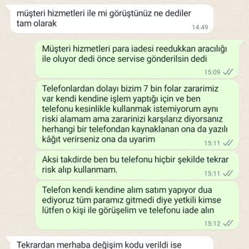 Reeder Telefon İade Problemi