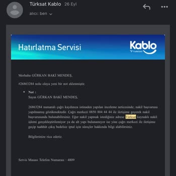 Kablo Net Cayma Bedelsiz İptal İşlemi