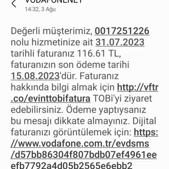 Vodafone Net Vodafone Aylardır Vermediği Hizmetin Parasını Kesiyor. İcraya Veriyor!
