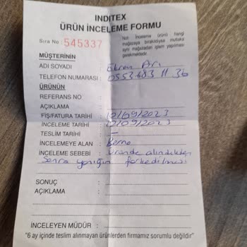 Pull and Bear Ürünün Üzerindeki Delik Nedeniyle Yaşadığım Sorunlar