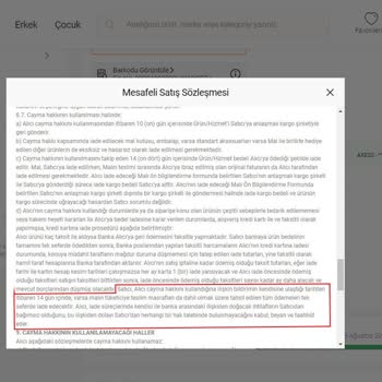 FLO Ayakkabı FLO İade Ücretinde Kesinti