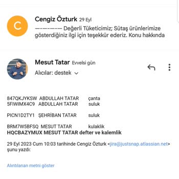 Sütaş Kampanyadan Kazandığım Hediyeler