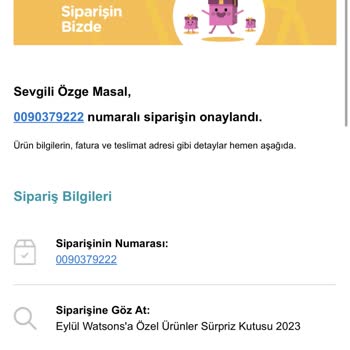 Watsons Sipariş Teslim Gecikmesi Ve İade Yapılamaması