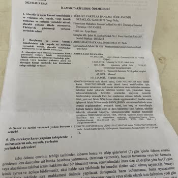 Vakıflar Bankası Bilgi Vermeden İcra Dosyası Açıp Avukata Vermiş