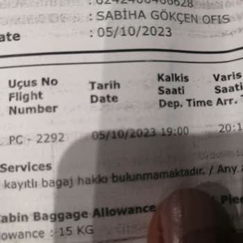 Pegasus Biletimi Kesmedi Ve 2200 TL Üstü Para Aldı