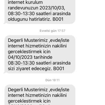 Türk Telekom Nakil İşlemi Randevu Problemi