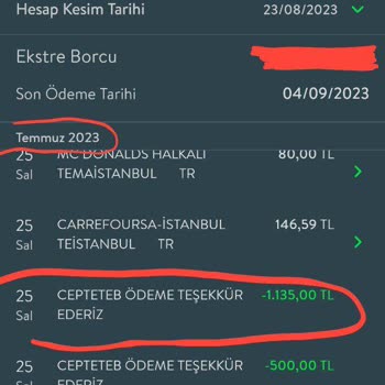TEB Kredi Kart Zamanında Ödedim Ama Gecikme Olarak Bildirdiniz