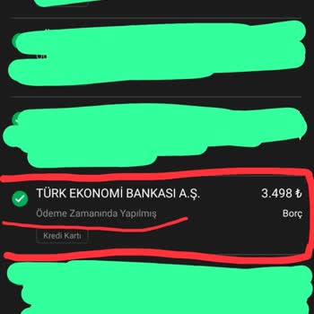 TEB Kredi Kart Zamanında Ödedim Ama Gecikme Olarak Bildirdiniz