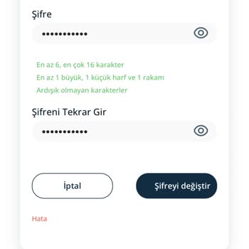Lifebox Şifre Yenileme Hata Veriyor