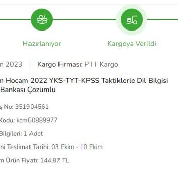 ÇiçekSepeti Kargo Takip No İle Eşleşen Kayıt Yok
