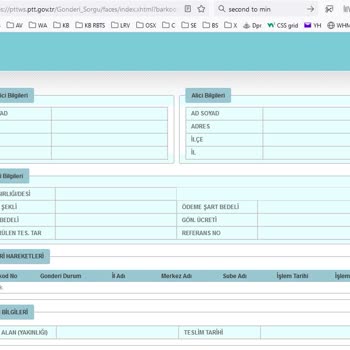 ÇiçekSepeti Kargo Takip No İle Eşleşen Kayıt Yok