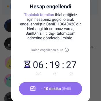 Litmatch Ban Yedim Kaldırmasını İstiyorum