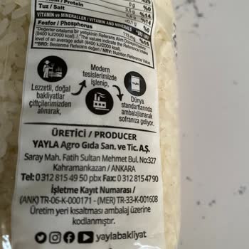 Son Kullanma Tarihinden Önce Güvelenen Yayla Pirincim