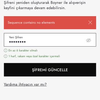 Boyner Uygulamasındaki Hesabıma Erişemiyorum