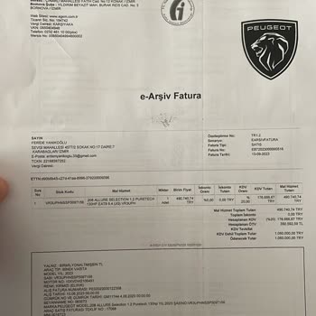 Peugeot 208 Sıfır Araç Motor Arızası