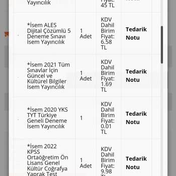 İsem Kitap Sipariş Ettiğim Kitaplar Eksik