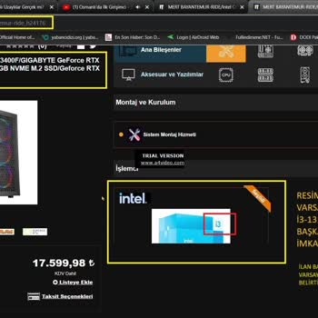 İtopya Bilgisayar Siparişimdeki İşlemci Değişimi Talebi