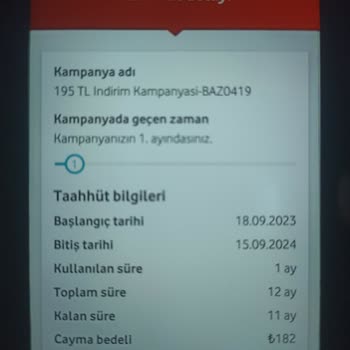 Vodafone Bilgim Dışında Taahhüdüm Dolmadan Başka Bir Tarifeye Geçirildim