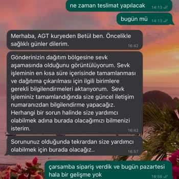 AGT Kurye (aynigunteslim.com) Kargo Teslimatı Yapılamaması