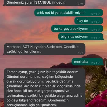 AGT Kurye (aynigunteslim.com) Kargo Teslimatı Yapılamaması