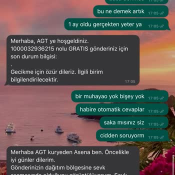 AGT Kurye (aynigunteslim.com) Kargo Teslimatı Yapılamaması