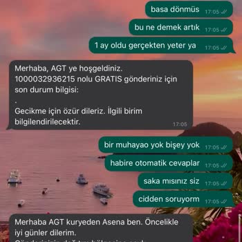 AGT Kurye (aynigunteslim.com) Kargo Teslimatı Yapılamaması