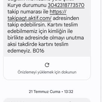 Hadi TOM Pay Teslim Edilmeyen Kart