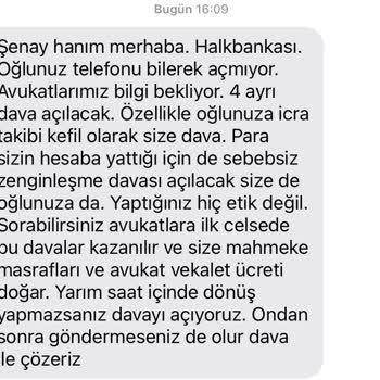 Halkbank Çalışanı Tehdit Ediyor