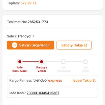 Trendyol Express İade Paramı Yatırmadılar