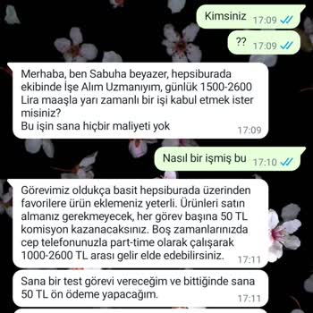 Hepsiburada'dan Para Kazanma Mesajıyla Aldatıldım