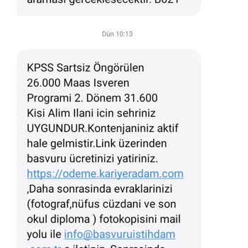 Teşvik Programı Ebaşvurucom Yalan Memur Alım İlanı