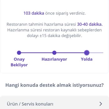 Getir Yemek Teslimatı