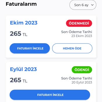 TÜRKSAT Kablo Net Faturası