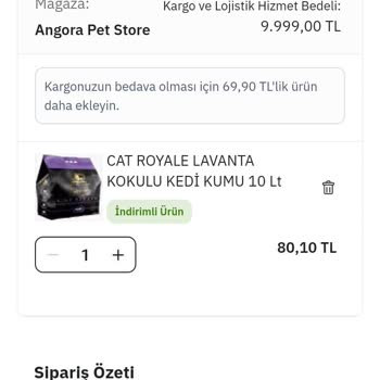 Angora Pet Store Afaki Kargo Fiyatı