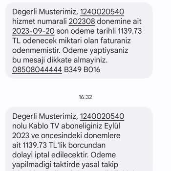 Kablo Net Haksız Cayma Bedeli Talep Ediyor