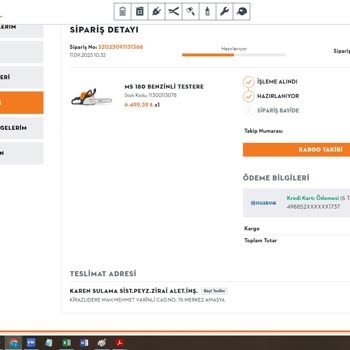 Stihl Satın Alınan Ürünün Gönderilmemesi Ve Kişisel Verilerin Satılması.