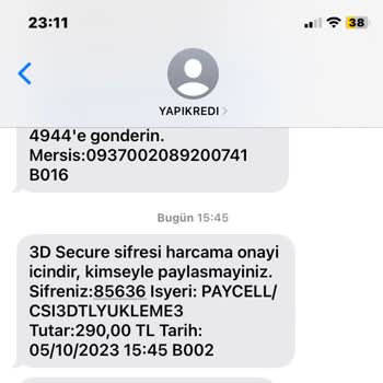 Paycell 3D İle Para Çekmeye Çalışıyorlar