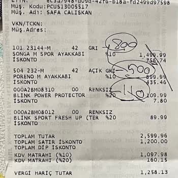 Derimod Faturadaki Ürünün Verilmemesi.