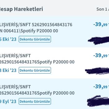 Spotify 1 Ay İçerisinde Tam 3 Kez Ödeme Alındı Düzenli Ödeme Yaptığım Halde