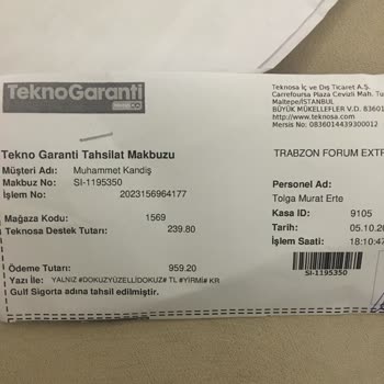 Teknosa Fazla Ücret Alınması