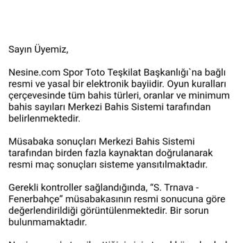 Nesine Destek Ekibi, Sadece Uygulamaya Para Aktarmada Yardımcı Olur