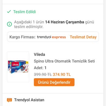 Vileda Spin Mop Sopası 2 Ayda Kırıldı