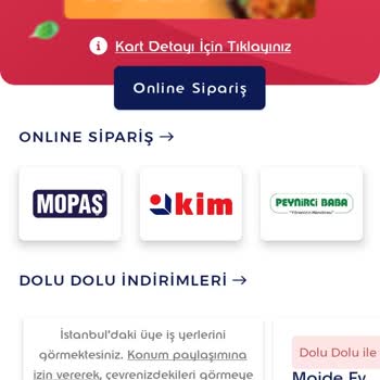 Ederned Ticket Restaurant Kartım Kullanıma Kapatılmıştır.